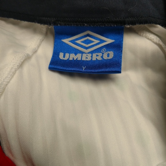 VTG Umbro England Collared Futbol Soccer Shirt - Picture 6 of 6